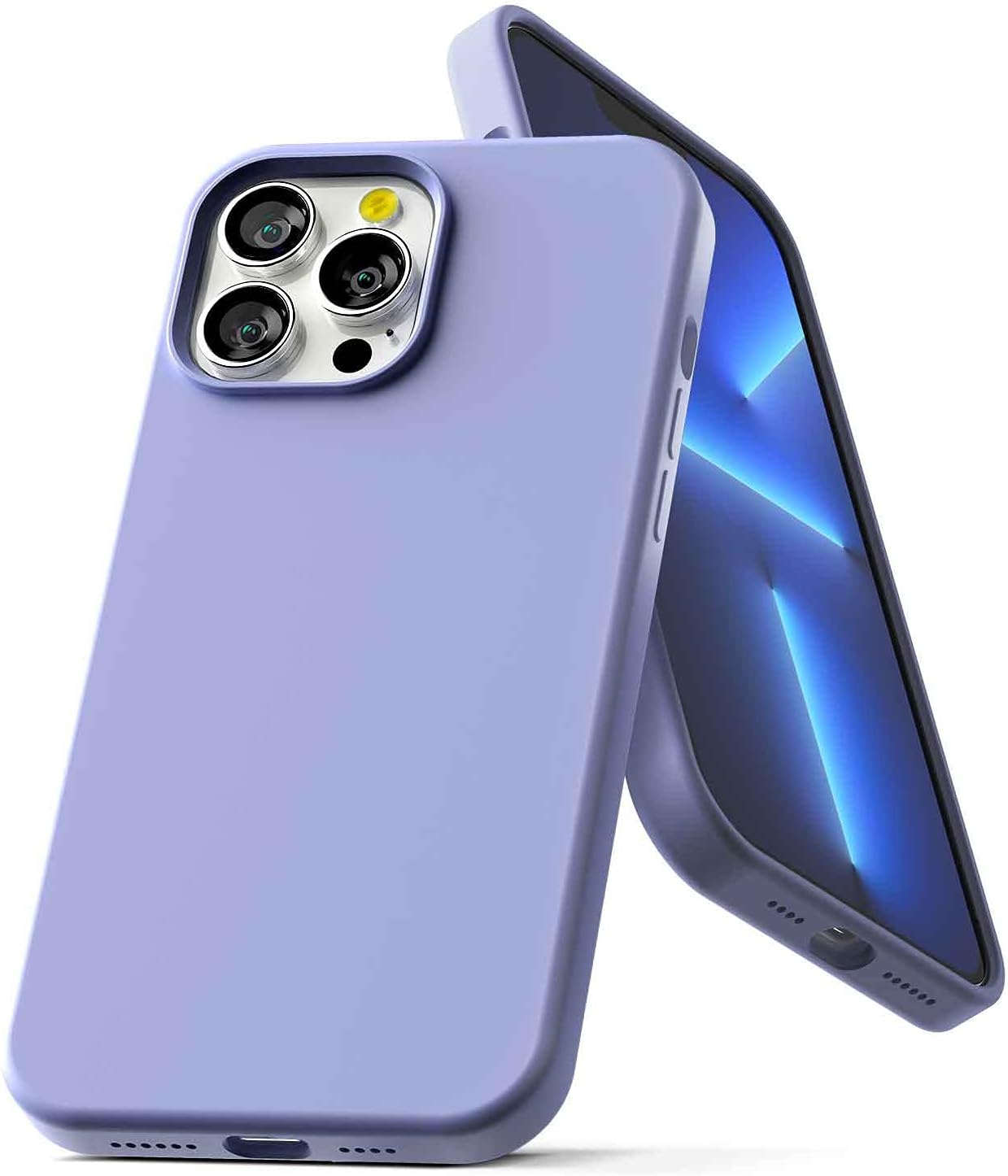 GOOSPERY Liquid Silicone Case for iPhone 15 Pro Max, Silky-Soft Touch Full Body Protection Shockproof Cover Case with Soft Microfiber Lining