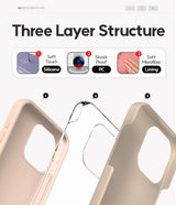 GOOSPERY Liquid Silicone Case for iPhone 15 Pro, Silky-Soft Touch Full Body Protection Shockproof Cover Case with Soft Microfiber Lining