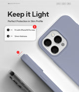 GOOSPERY Liquid Silicone Case for iPhone 15 Pro, Silky-Soft Touch Full Body Protection Shockproof Cover Case with Soft Microfiber Lining