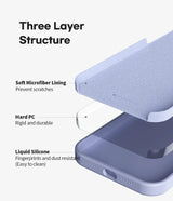 GOOSPERY Liquid Silicone Case for iPhone 15 Pro, Silky-Soft Touch Full Body Protection Shockproof Cover Case with Soft Microfiber Lining