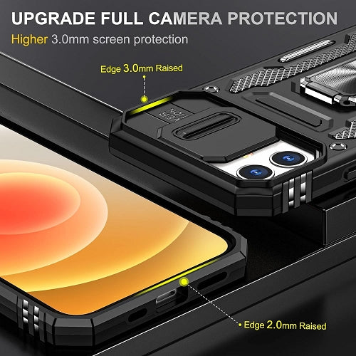 Metal Ring Kickstand Rubber Case For iPhone 11 6.1"