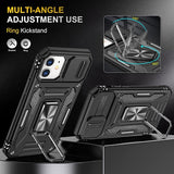 Metal Ring Kickstand Rubber Case For iPhone 11 6.1"