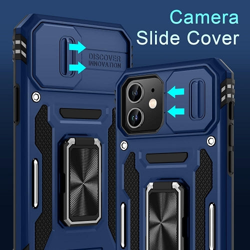 Metal Ring Kickstand Rubber Case For iPhone 11 6.1"