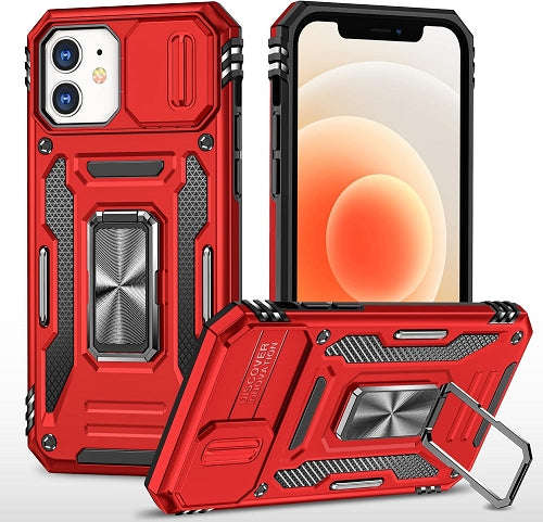 Metal Ring Kickstand Rubber Case For iPhone 11 6.1"