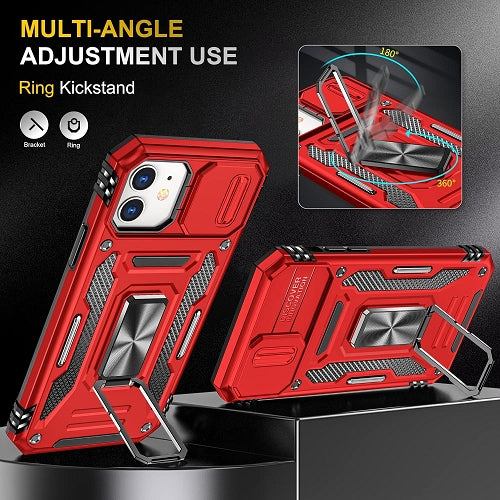 Metal Ring Kickstand Rubber Case For iPhone 11 6.1"