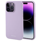 GOOSPERY Liquid Silicone Case for iPhone 15 Pro, Silky-Soft Touch Full Body Protection Shockproof Cover Case with Soft Microfiber Lining