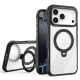 Crystal Clear Magnetic Ring Case with Kickstand for iPhone