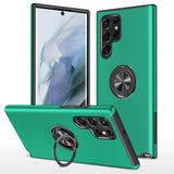 Matte Armor Case with 360° Ring Stand & Magnetic Plate Case for Samsung Galaxy S Series