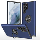 Matte Armor Case with 360° Ring Stand & Magnetic Plate Case for Samsung Galaxy S Series