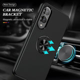 Matte Armor Case with 360° Ring Stand & Magnetic Plate Case for Samsung Galaxy S Series