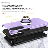 Matte Armor Case with 360° Ring Stand & Magnetic Plate Case for Samsung Galaxy S Series