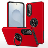 Matte Armor Case with 360° Ring Stand & Magnetic Plate Case for Samsung Galaxy S Series