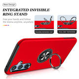 Matte Armor Case with 360° Ring Stand & Magnetic Plate Case for Samsung Galaxy S Series
