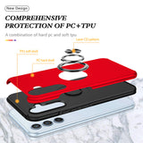 Matte Armor Case with 360° Ring Stand & Magnetic Plate Case for Samsung Galaxy S Series