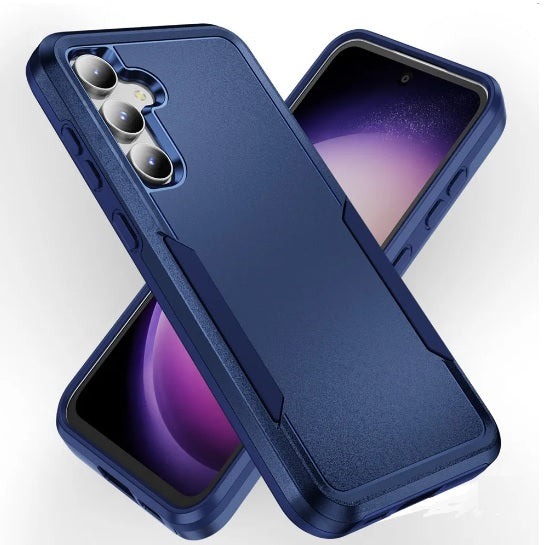 Rugged Shockproof Military-Grade Protection, Matte Black Case for Samsung Galaxy A Series