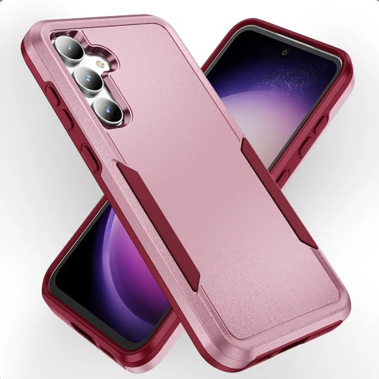 Rugged Shockproof Military-Grade Protection, Matte Black Case for Samsung Galaxy A Series