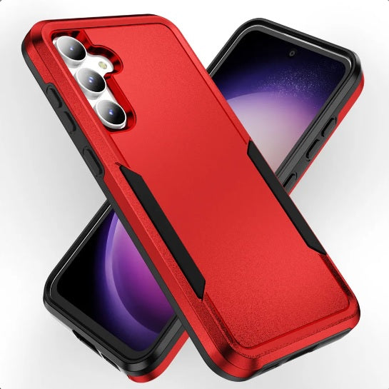 Rugged Shockproof Military-Grade Protection, Matte Black Case for Samsung Galaxy A Series