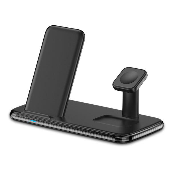 Wireless Charger,3 in 1 Wireless Charger Station 15W Fast Charging Stand for iPhone and Smart Phone