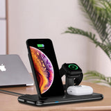 Wireless Charger,3 in 1 Wireless Charger Station 15W Fast Charging Stand for iPhone and Smart Phone