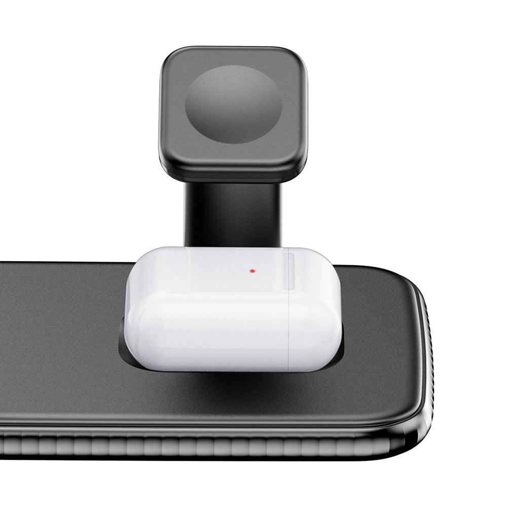 Wireless Charger,3 in 1 Wireless Charger Station 15W Fast Charging Stand for iPhone and Smart Phone