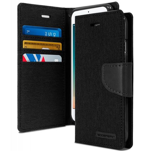 Goospery CANVAS Card Holder Fabric Folio Wallet Flip Stand Case For iPhone 7, iPhone 8, iPhone SE(20) (4.7 inches)
