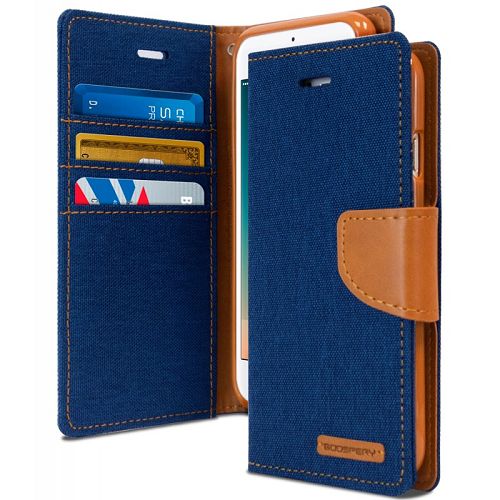 Goospery CANVAS Card Holder Fabric Folio Wallet Flip Stand Case For iPhone 7, iPhone 8, iPhone SE(20) (4.7 inches)