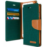 Goospery CANVAS Card Holder Fabric Folio Wallet Flip Stand Case For iPhone 7, iPhone 8, iPhone SE(20) (4.7 inches)