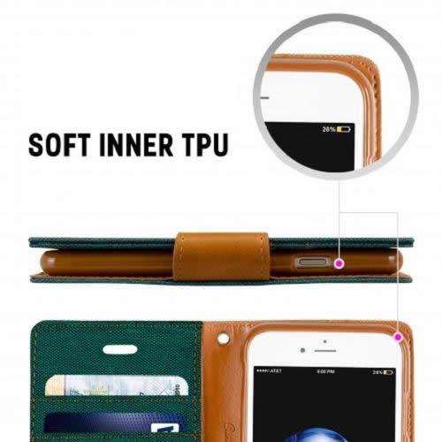 Goospery CANVAS Card Holder Fabric Folio Wallet Flip Stand Case For iPhone 7 Plus, iPhone 8 Plus(5.5 inches)