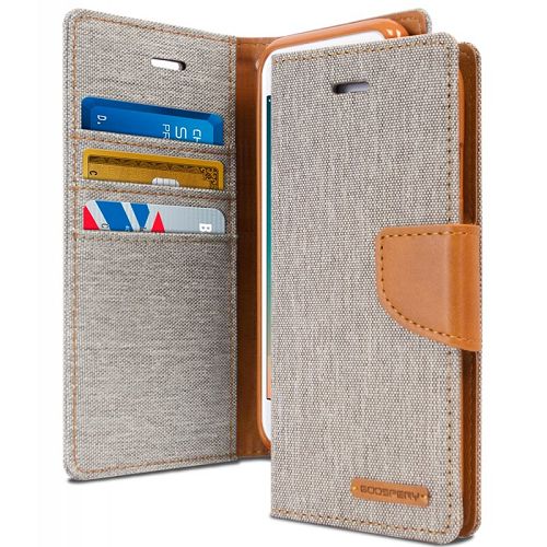 Goospery CANVAS Card Holder Fabric Folio Wallet Flip Stand Case For iPhone 7, iPhone 8, iPhone SE(20) (4.7 inches)