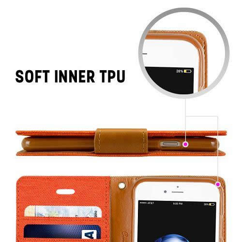 Goospery CANVAS Card Holder Fabric Folio Wallet Flip Stand Case For iPhone 7 Plus, iPhone 8 Plus(5.5 inches)
