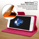 Goospery CANVAS Card Holder Fabric Folio Wallet Flip Stand Case For iPhone 7, iPhone 8, iPhone SE(20) (4.7 inches)