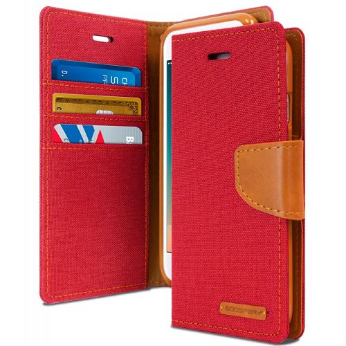 Goospery CANVAS Card Holder Fabric Folio Wallet Flip Stand Case For iPhone 7, iPhone 8, iPhone SE(20) (4.7 inches)