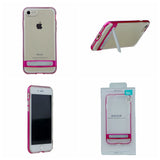 GOOSPERY for iPhone 7, iPhone 8, iPhone SE(20)(4.7") Detachable Electroplating Bumper Frame + TPU Shockproof Protective Back Cover Case with Holder