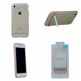 GOOSPERY for iPhone 7, iPhone 8, iPhone SE(20)(4.7") Detachable Electroplating Bumper Frame + TPU Shockproof Protective Back Cover Case with Holder