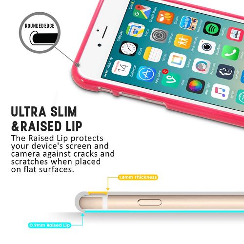 Goospery Pearl Jelly Case for iPhone 7 Plus, iPhone 8 Plus (5.5") Slim Thin Rubber Case *Without Hole