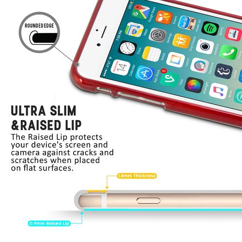 Goospery Pearl Jelly Case for iPhone 7 Plus, iPhone 8 Plus (5.5") Slim Thin Rubber Case *Without Hole