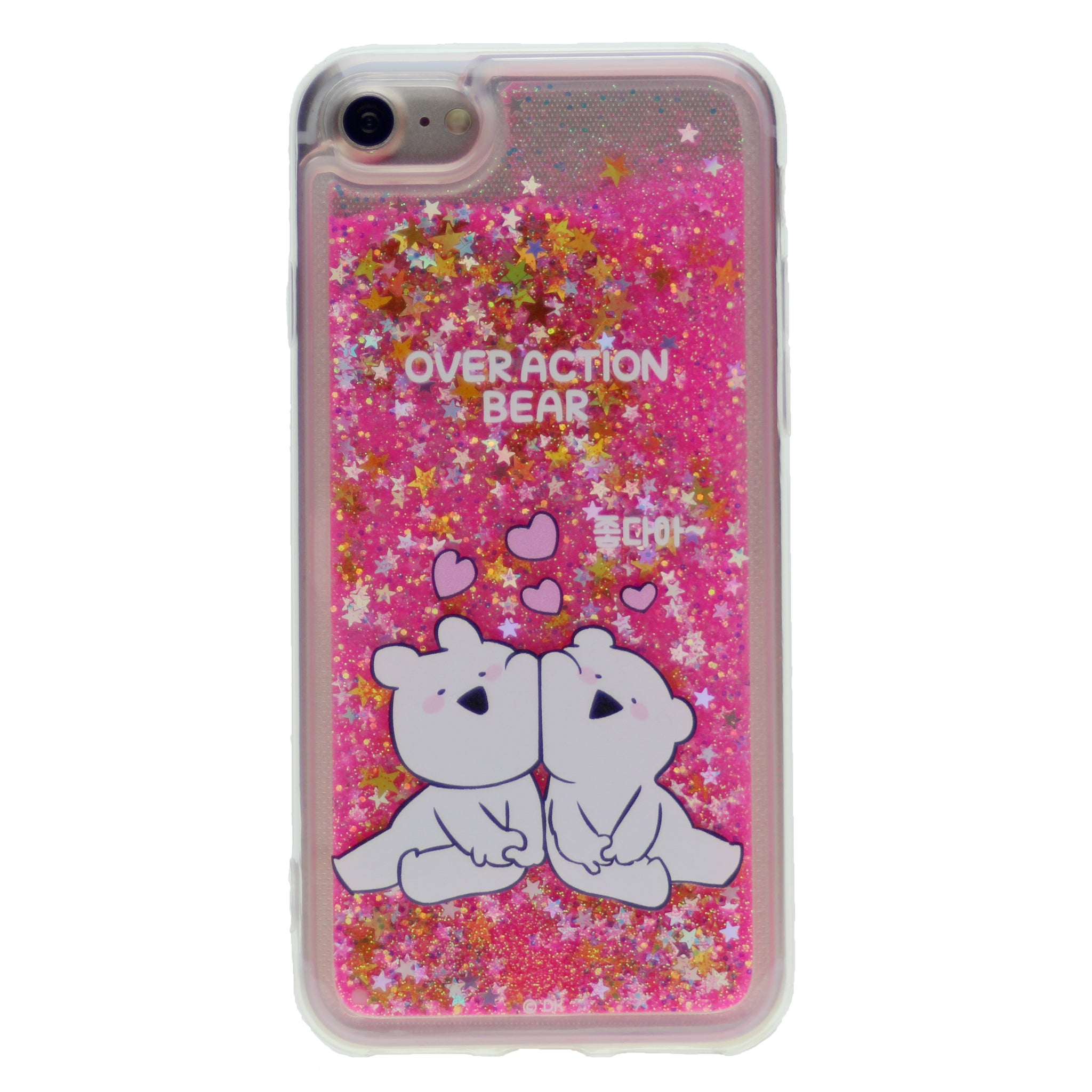 MERCURY GOOSPERY Cartoon Pattern Dynamic Sequins Quicksand TPU + Acrylic Hybrid Cellphone Cover for iPhone 7, 8, SE(20)(4.7")
