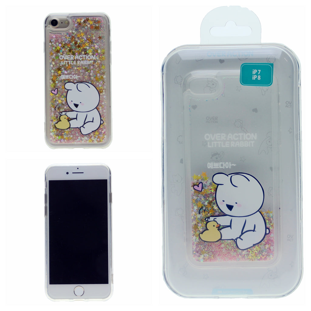 MERCURY GOOSPERY Cartoon Pattern Dynamic Sequins Quicksand TPU + Acrylic Hybrid Cellphone Cover for iPhone 7 Plus, 8 Plus(5.5")