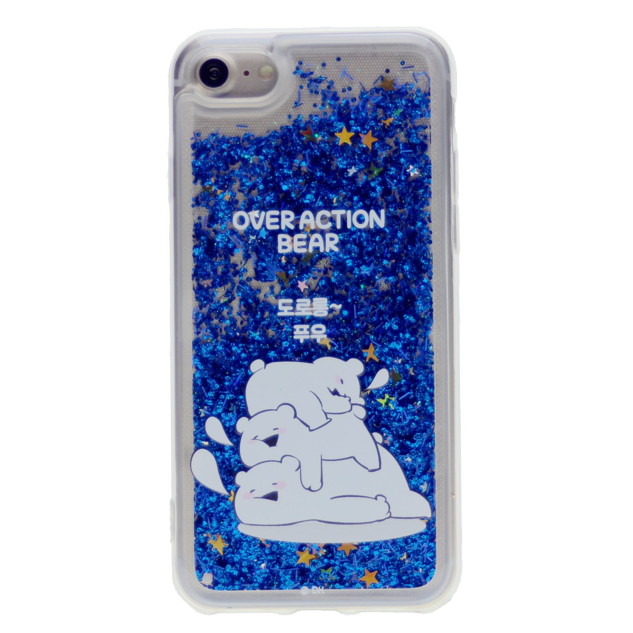 MERCURY GOOSPERY Cartoon Pattern Dynamic Sequins Quicksand TPU + Acrylic Hybrid Cellphone Cover for iPhone 7, 8, SE(20)(4.7")