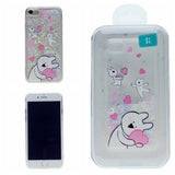 MERCURY GOOSPERY Cartoon Pattern Dynamic Sequins Quicksand TPU + Acrylic Hybrid Cellphone Cover for iPhone 7 Plus, 8 Plus(5.5")
