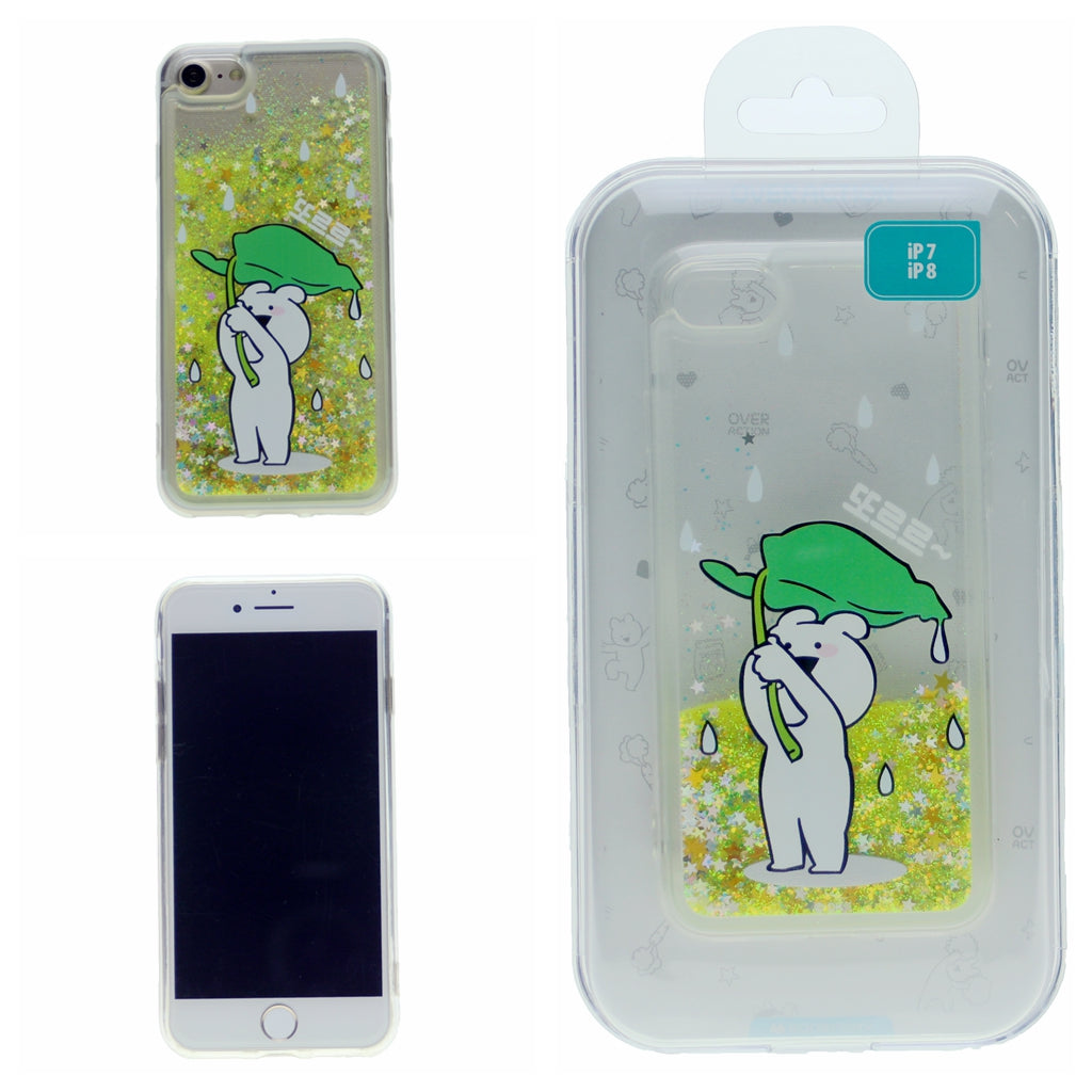 MERCURY GOOSPERY Cartoon Pattern Dynamic Sequins Quicksand TPU + Acrylic Hybrid Cellphone Cover for iPhone 7 Plus, 8 Plus(5.5")