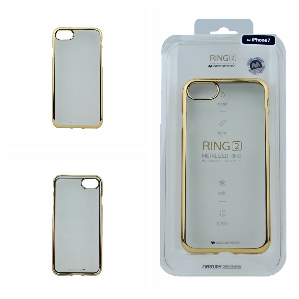 Mercury Goospery Ring 2 Gel Soft Jelly Case [Slim Fit] [Flexible] TPU Bumper Case [Anti-Discoloring Finish] for iPhone 7,8,SE(20) 4.7"