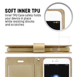 Goospery Rich iPhone 7,8, SE(20) Wallet Case (4.7 inches) Extra Card Slots Leather Flip Cover