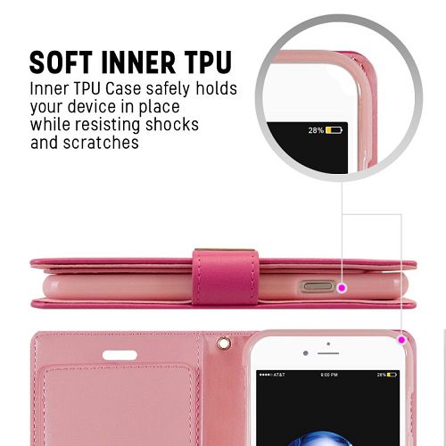 Goospery Rich iPhone 7 Plus, 8 Plus Wallet Case (5.5 inches) Extra Card Slots Leather Flip Cover