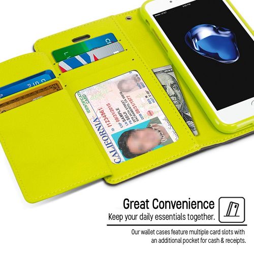 Goospery Rich iPhone 7,8, SE(20) Wallet Case (4.7 inches) Extra Card Slots Leather Flip Cover