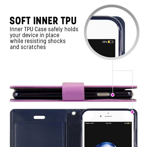 Goospery Rich iPhone 7 Plus, 8 Plus Wallet Case (5.5 inches) Extra Card Slots Leather Flip Cover