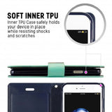 Goospery Rich iPhone 7,8, SE(20) Wallet Case (4.7 inches) Extra Card Slots Leather Flip Cover