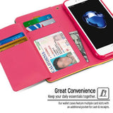 Goospery Rich iPhone 7,8, SE(20) Wallet Case (4.7 inches) Extra Card Slots Leather Flip Cover