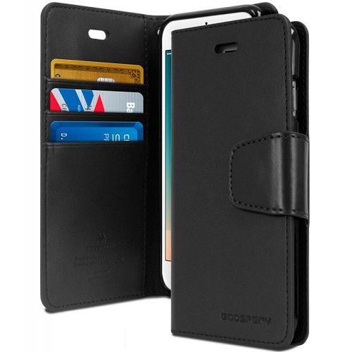 Goospery SONATA PREMIUM Leather Folio Flip Wallet Case w/Cards Slot Case For iPhone 7, 8, SE(20) 4.7"