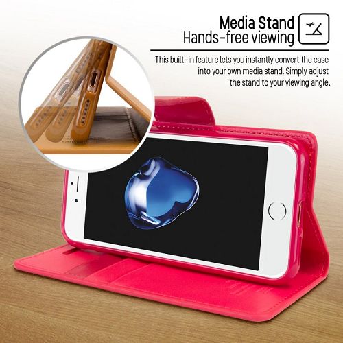 Goospery SONATA PREMIUM Leather Folio Flip Wallet Case w/Cards Slot Case For iPhone 7, 8, SE(20) 4.7"